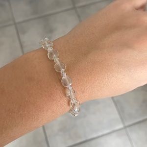 Alex and Ani Ice Flare Crystal Beaded Bracelet